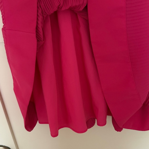 MILLY Elle pleated mini dress in pink Size 8 - Picture 3 of 8